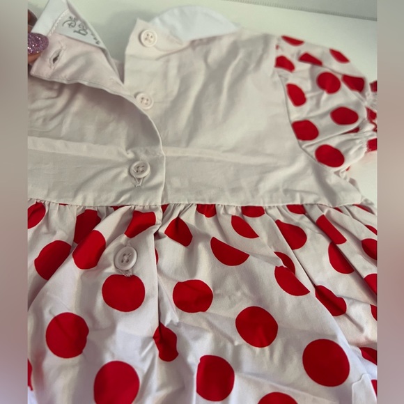 New DISNEY Baby Minnie Mouse Red  Infant 12-18 M Dress - Picture 12 of 16